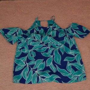 Blouse With plant leaf design
